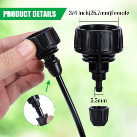 FULAIERGD barbed 1/4 inch tubing connection for secure drip irrigation.