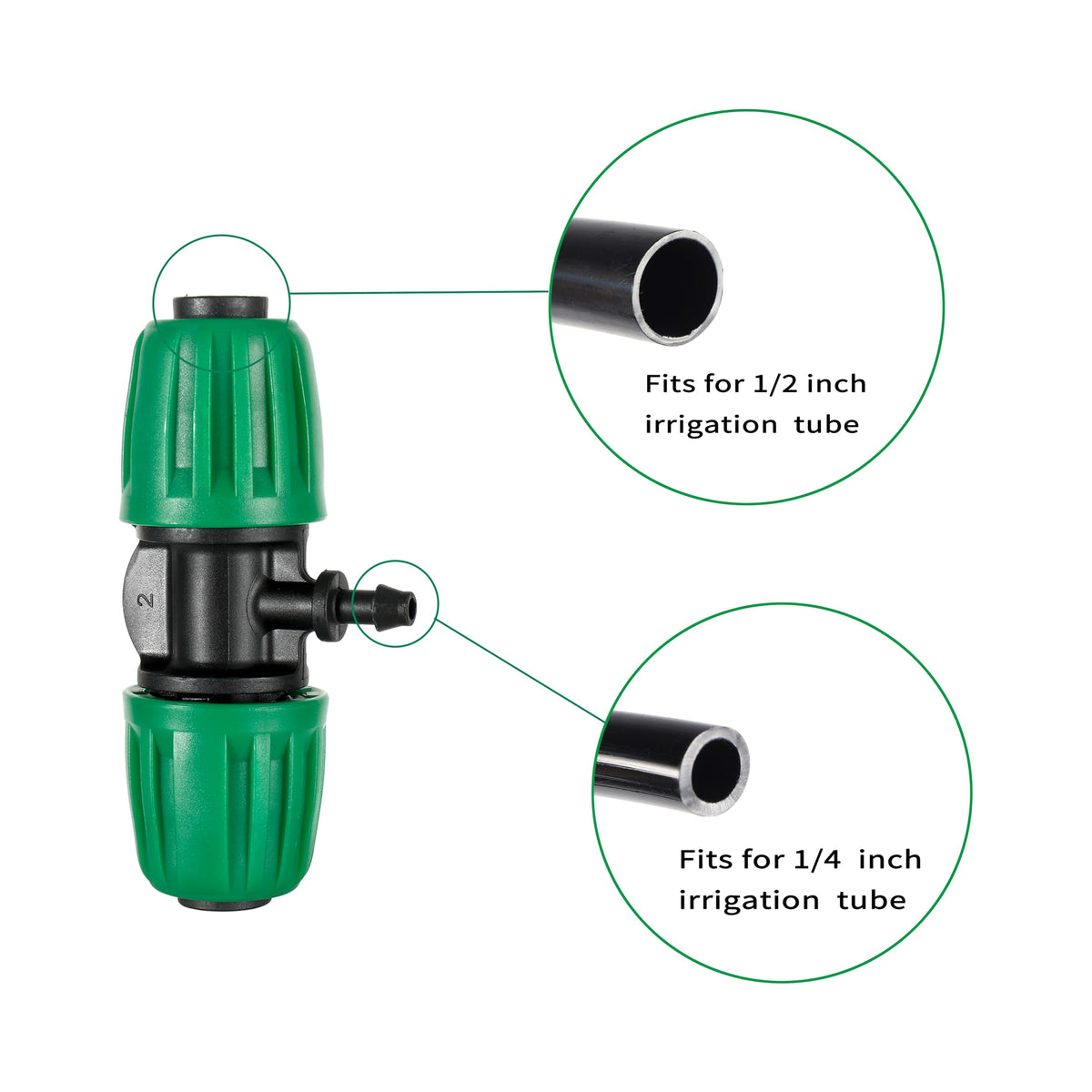 FULAIERGD barbed-tee connector assembly shows leak-proof installation