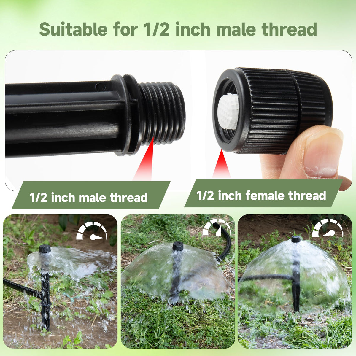 Fulaiergd bubbler head easy install on half-inch thread for quick setup.
