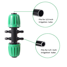 FULAIERGD DIY irrigation layout with tees and reducing tees for scalable watering.