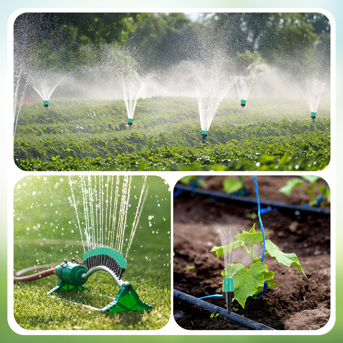 FULAIERGD garden irrigation kit enables precise plant hydration.