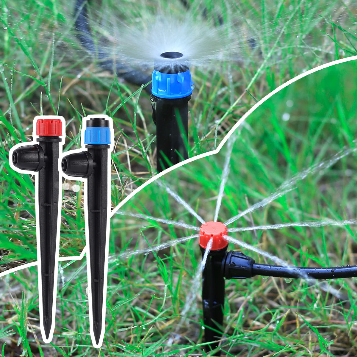FULAIERGD garden irrigation kit ready for pots, trees, and shrubs.