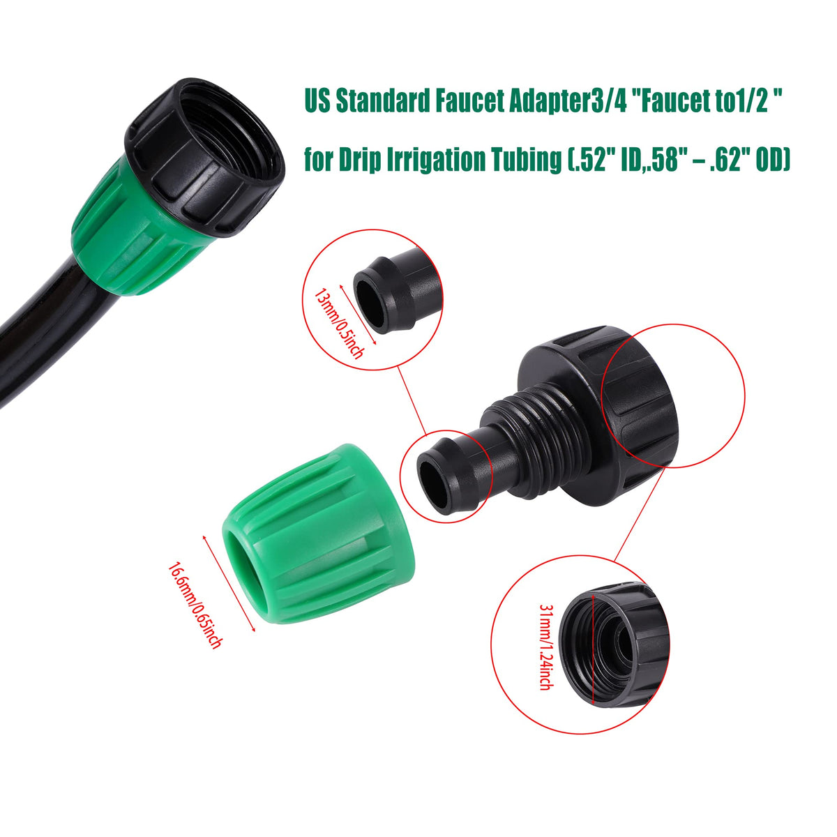 FULAIERGD garden irrigation kit use shows versatility for beds and pots.