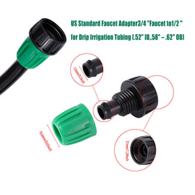 FULAIERGD garden irrigation kit use shows versatility for beds and pots.