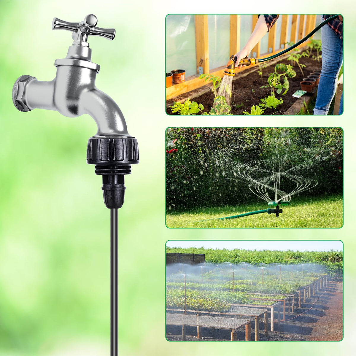 FULAIERGD garden irrigation setup enabling efficient plant watering.