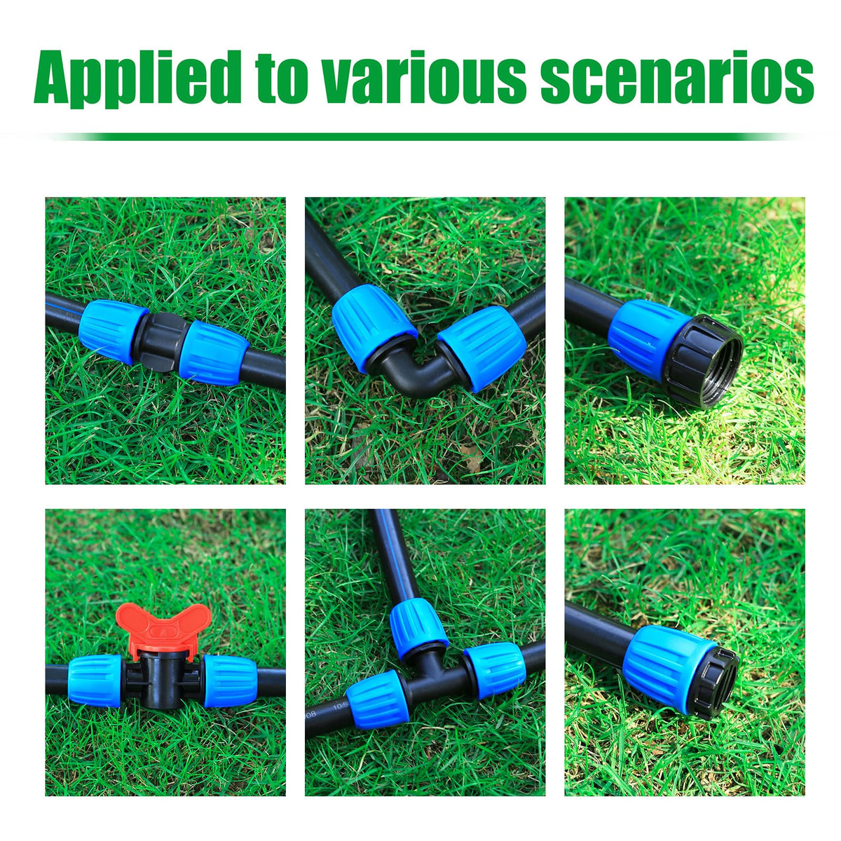 FULAIERGD half-inch end caps seal tubing and prevent leaks.
