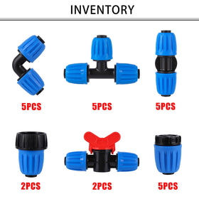 FULAIERGD half-inch switch valves offer simple on-off control for precise watering.