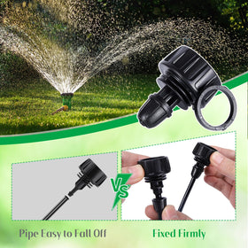 FULAIERGD compatible with hose splitters and timers for irrigation control.