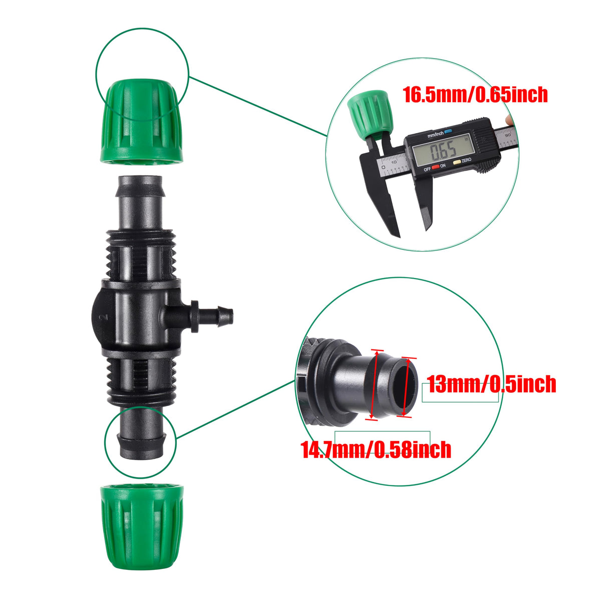 FULAIERGD plastic barbed tee fittings demonstrate durable irrigation components