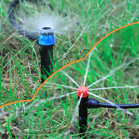 Fulaiergd 50-piece irrigation kit for versatile garden watering.