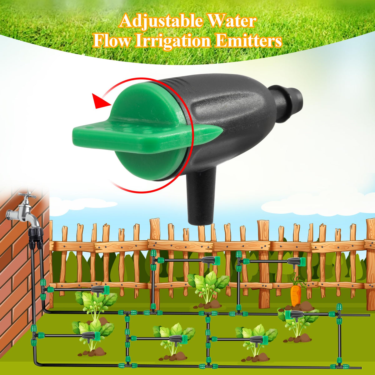 FULAIERGD premium plastic dripper construction designed for outdoor durability.
