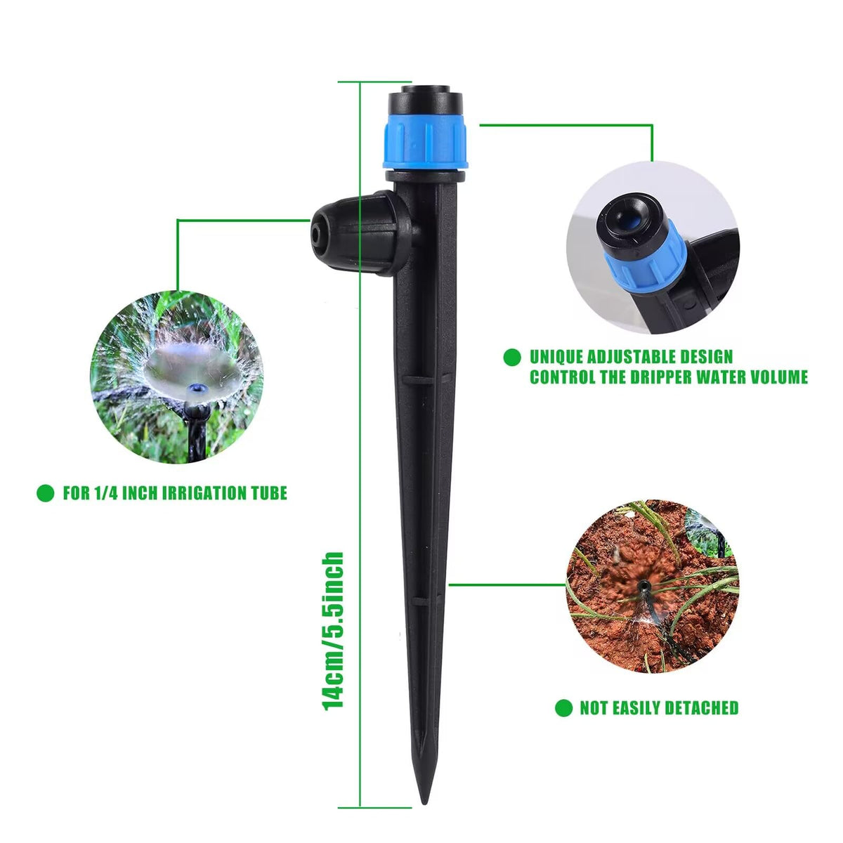 FULAIERGD quick connect 4-7mm tubing enables easy, tool free setup