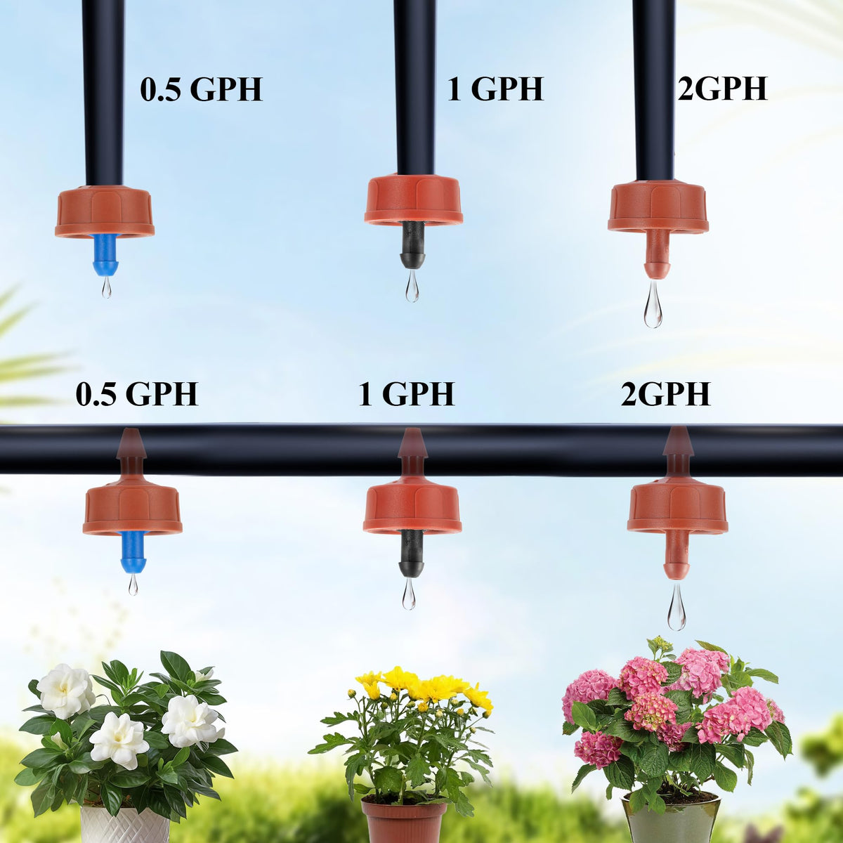 FULAIERGD self flushing dripper reduces clogging for reliable irrigation