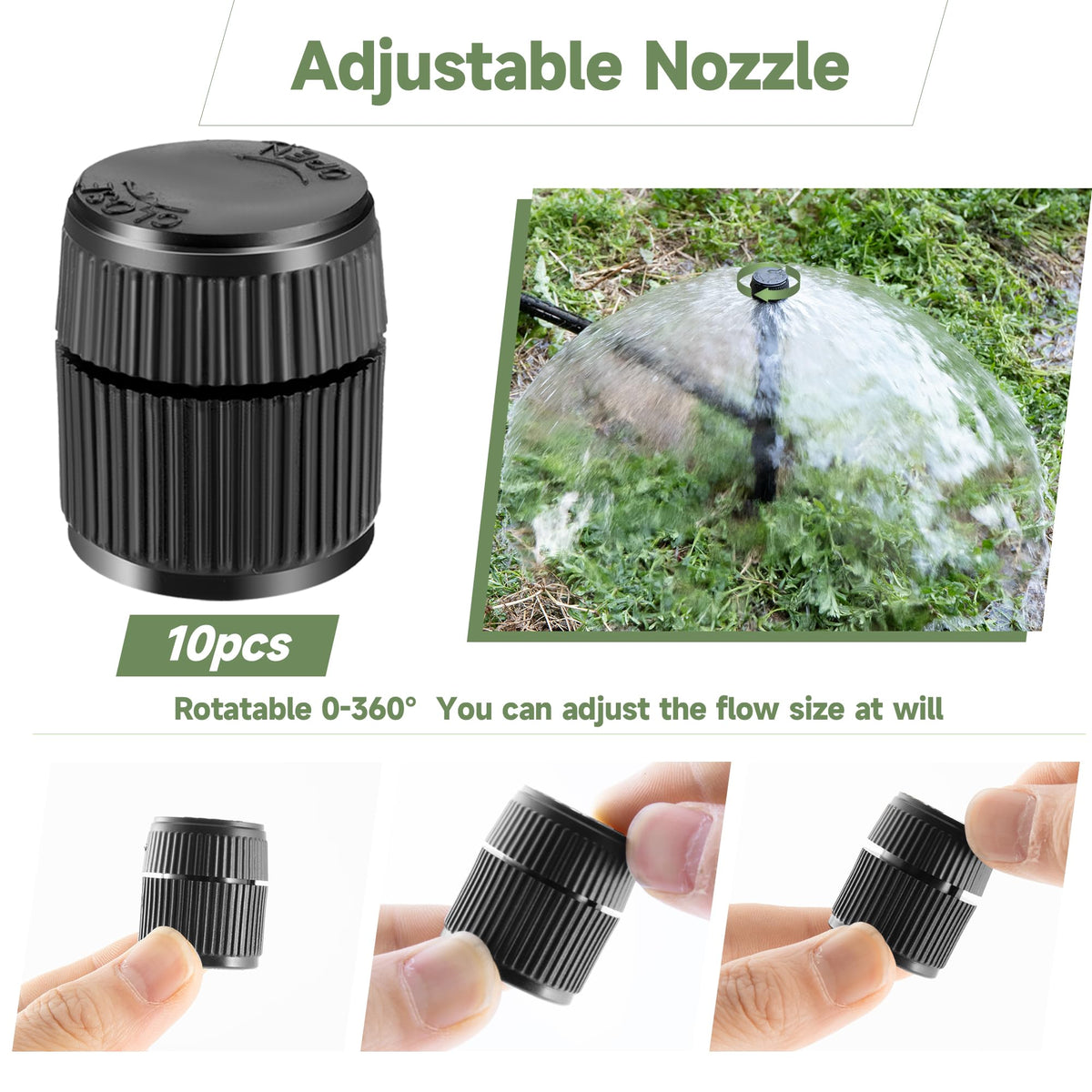 Fulaiergd bubbler head with filter screen reduces debris and extends life.