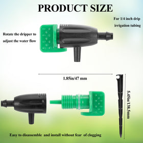FULAIERGD tubing 1-4in connector enables flexible installation with drip lines