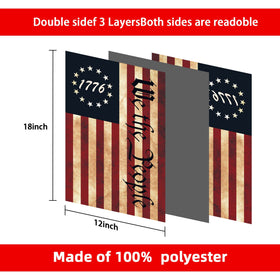 FULAISMGS Betsy Ross 13-star flag with clear double-sided print for yard display