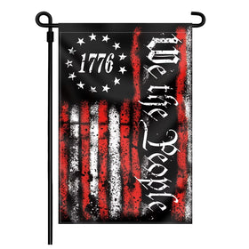 FULAISMGS We The People 12x18 flag front double-sided for bright outdoor display
