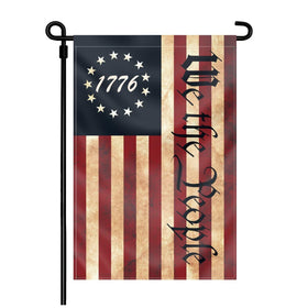 FULAISMGS We The People flag double-sided for yard display in mild breeze
