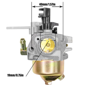 Fullas Huayi 951-12785 carburetor back view showing durable sealing surfaces