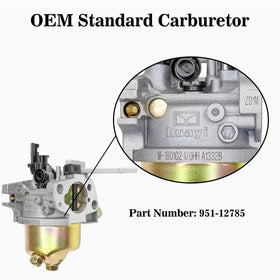 Fullas Huayi 951-12785 carburetor installation image, easy fit for 208cc engines