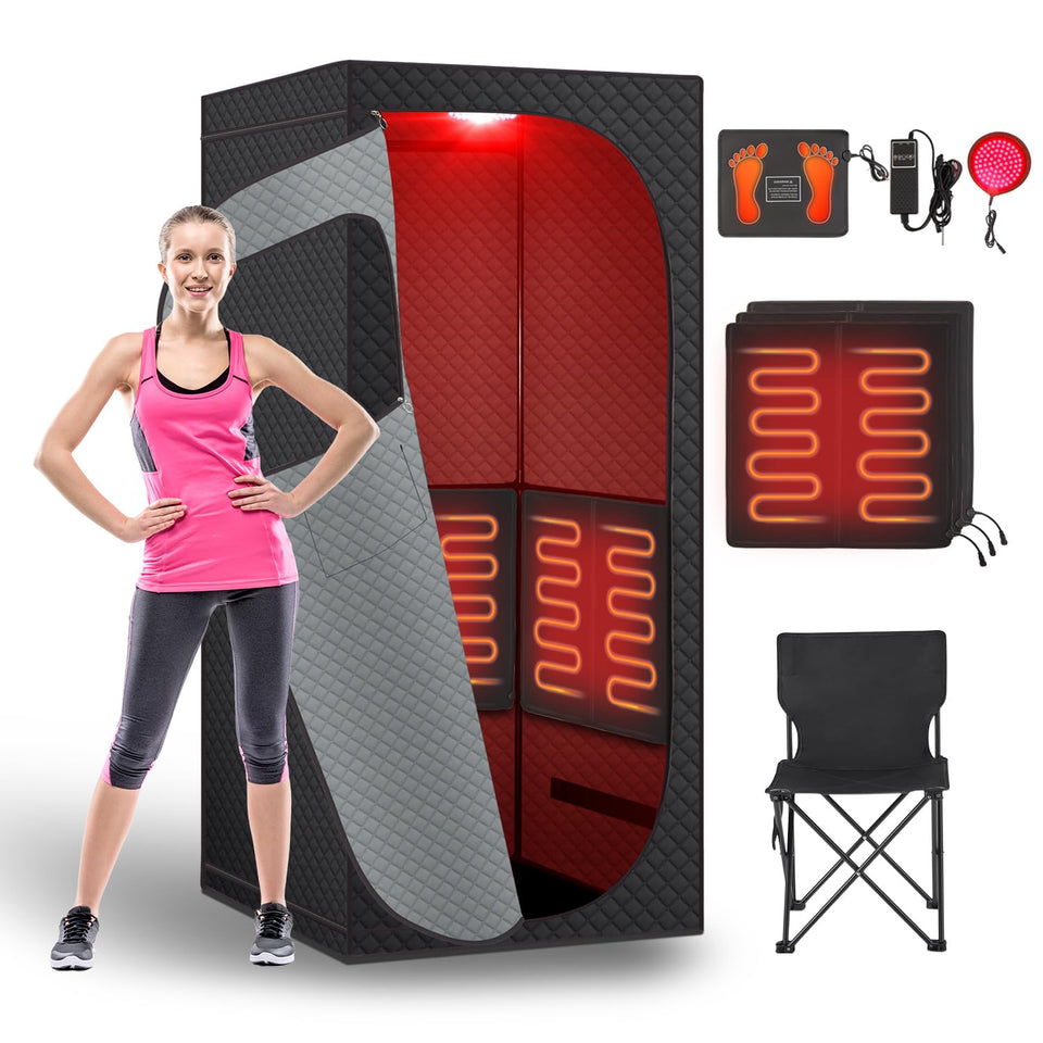 Fulove portable infrared sauna room front view for at-home relaxation