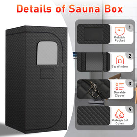 Fulove portable sauna room folded for easy storage