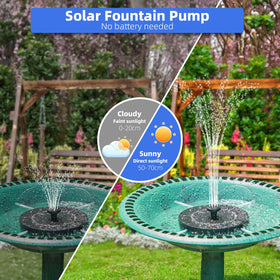 Fulsren solar fountain rail holders keep lines tidy and prevent pond edge clashes.