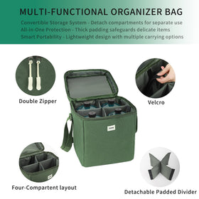 Fulvitaly propane tank bag with detachable compartments for flexible layout