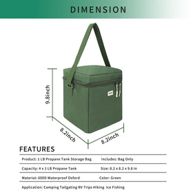 Fulvitaly propane tank bag interior padding protects tanks during transport