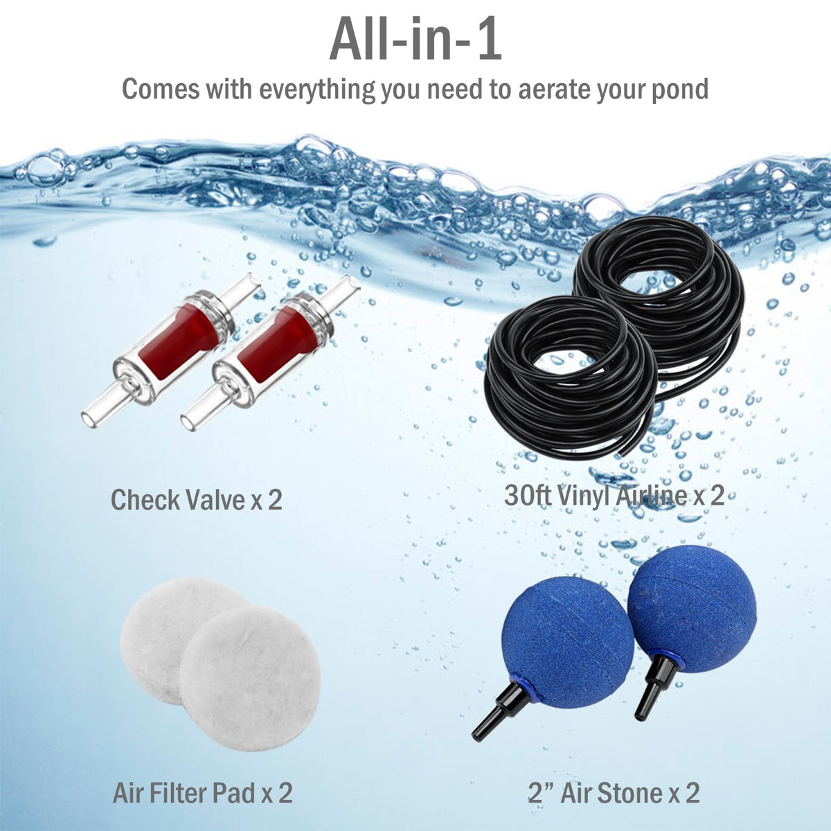 FUMAK replacement air filter pads support long-term pump performance.