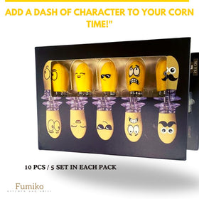 Fumiko durable materials keep grip secure while hot cob is enjoyed.