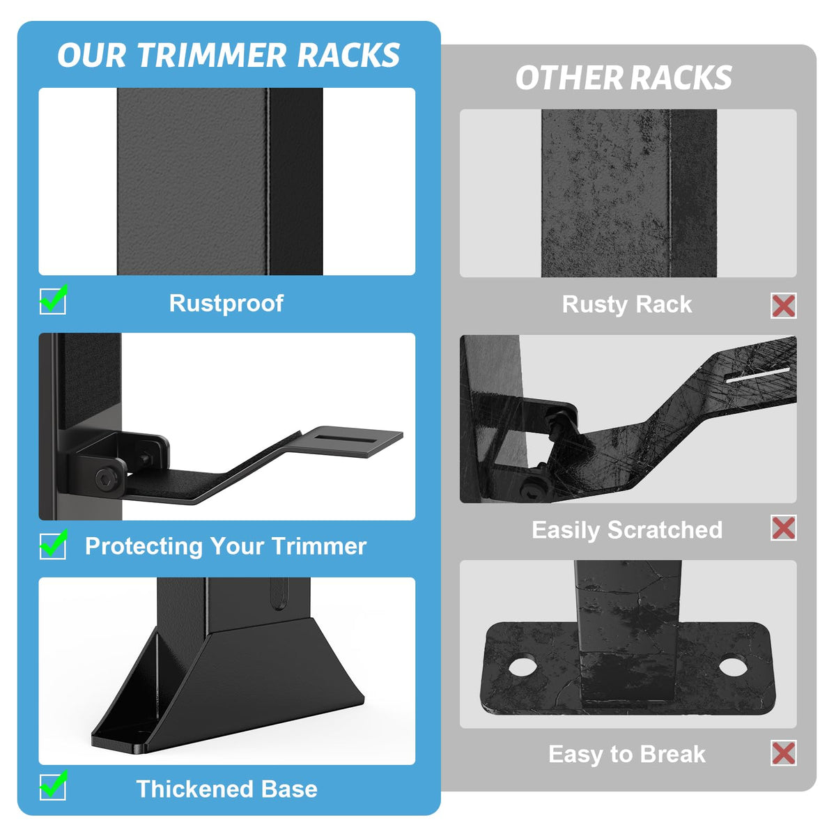 Easy bolt installation makes setup quick on any trailer.