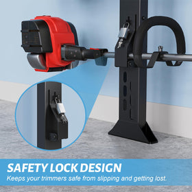 Sturdy black-coated steel resists rust and weathering for lasting use.