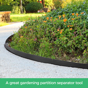FunFanso edging border flexible-curve view demonstrates smooth bends for curved borders.