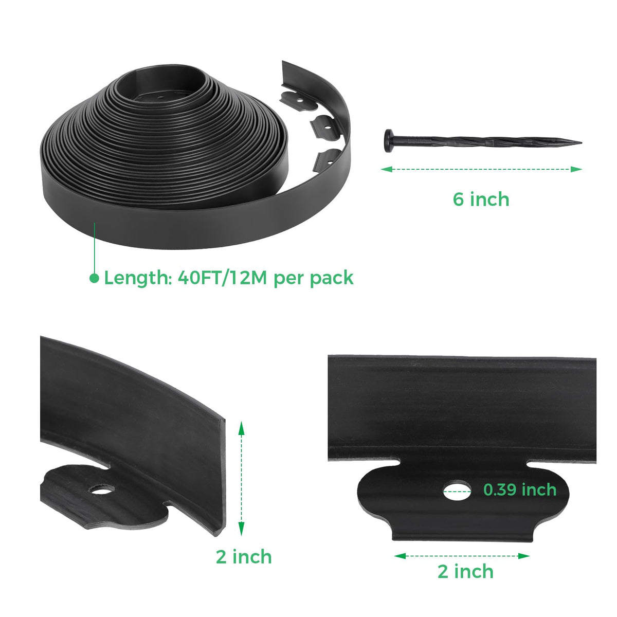 FunFanso flexible polyethylene edging follows curves without breaking