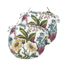 FUNHOME round cushion with long ties keeps cushions secure on stools.