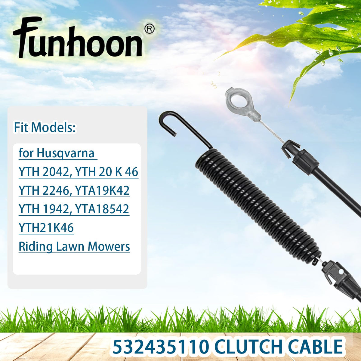 Durable Funhoon clutch cable construction resists rust