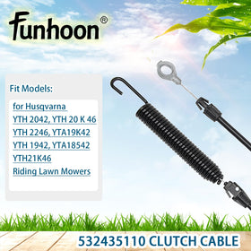 Durable Funhoon clutch cable construction resists rust