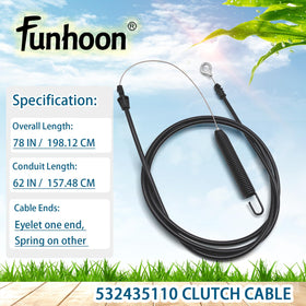 Funhoon clutch cable eyelet end ready for attachment