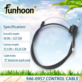 Close-up of Funhoon engine zone cable end with a Z bend