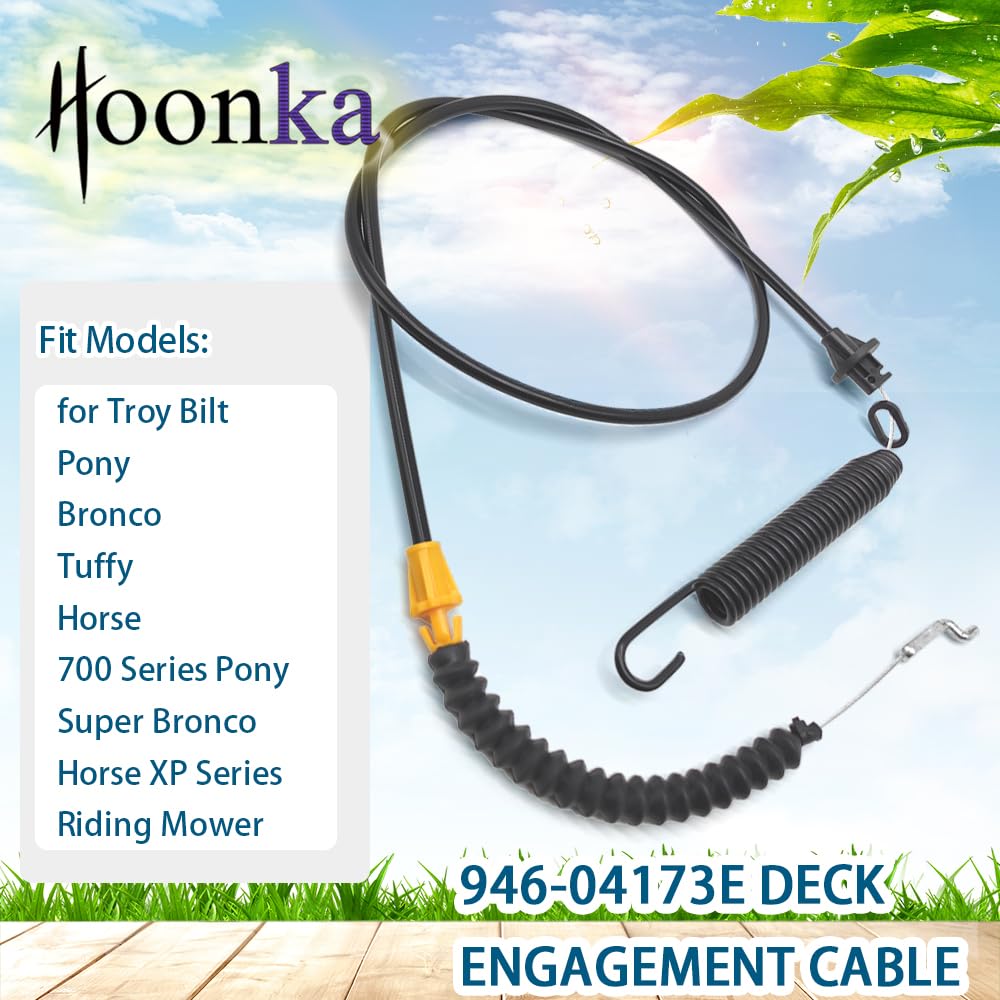Funhoon HOONKA deck engagement cable 746-04173C fits multiple models for smooth operation.