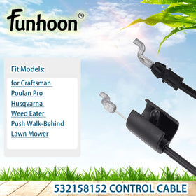 Funhoon Husqvarna throttle cable supports smooth operation