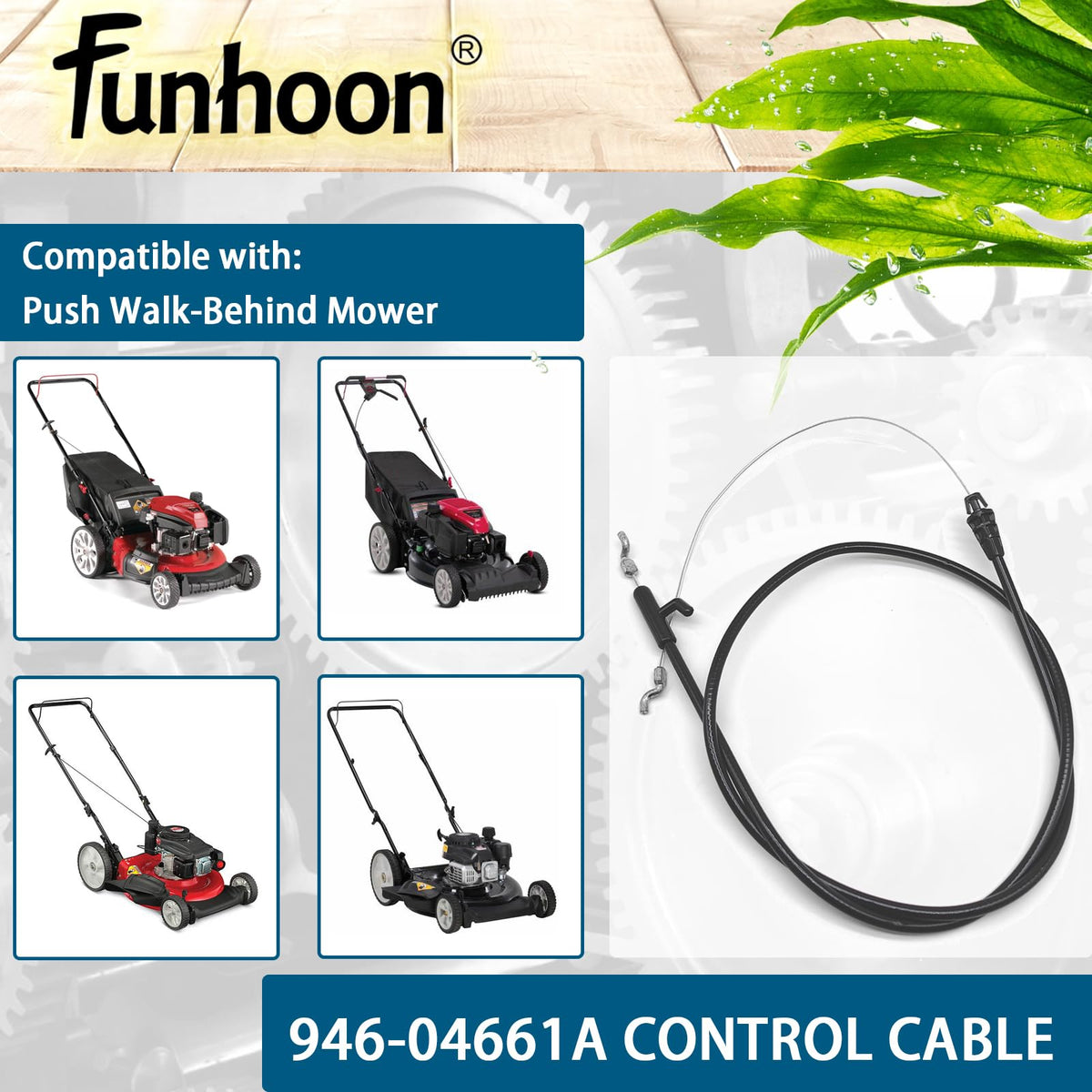 Fits Troy-Bilt TB110 TB230 with reliable throttle cable performance