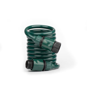 FUNJEE EVA Recoil Hose 10 ft coil for garden watering and storage.