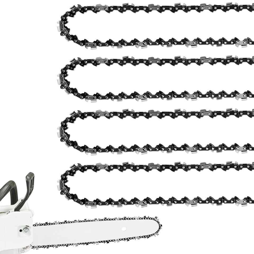 FUNKYWOO 4 pack chainsaw chain for 20 inch bar enhances cutting efficiency