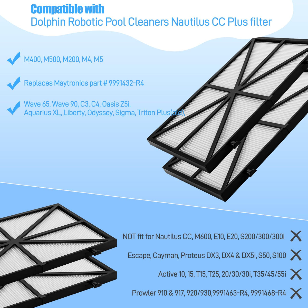 Funmit four-pack replacement filters for quick swaps