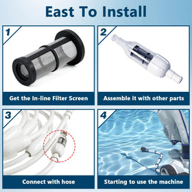 Long-lasting performance of Funmit 48-222 inline filter screen in pool cleaning