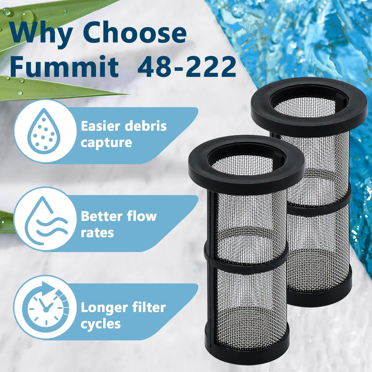 Quality assurance for Funmit 48-222 inline filter screen and replacement parts