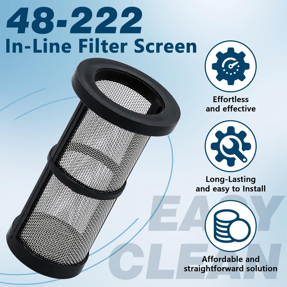 Two-pack Funmit 48-222 inline filters providing extended replacement availability