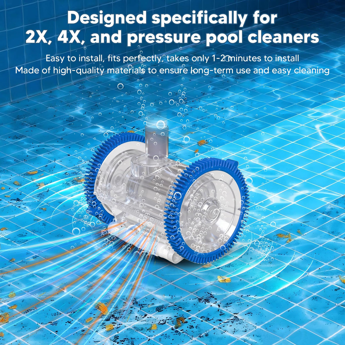 Funmit blue front tire 896584000-143 for Poolvergnuegen Select compatibility